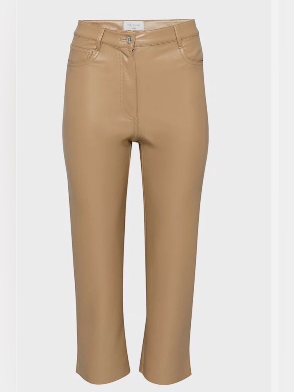 The Melina Faux Leather Pants  — Tan
